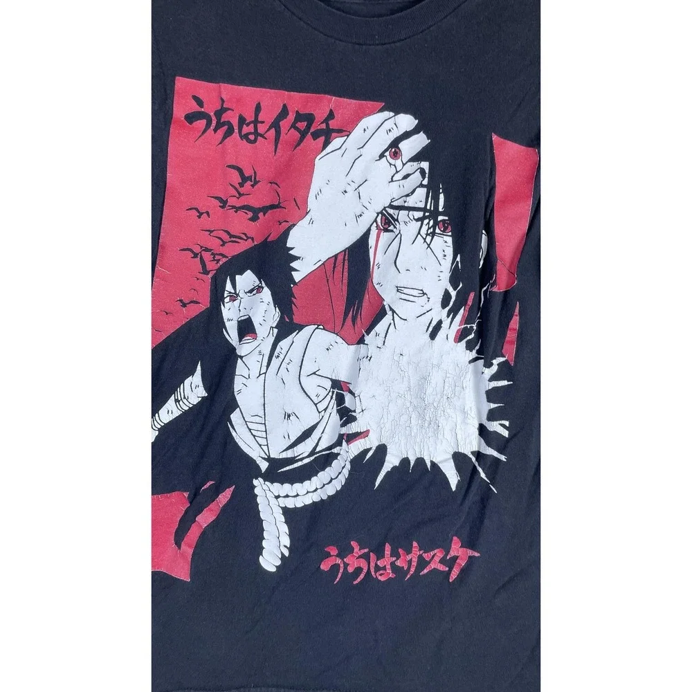 Ripple Junction Shirt Youth XS Black Naruto Shippuden Itachi Sasuke Graphic Tee